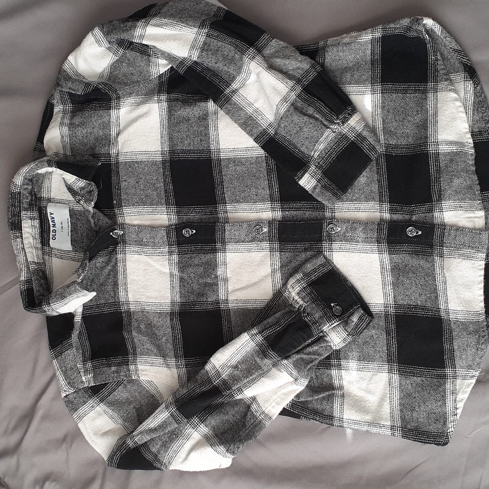 Girls  flannel long sleeve shirt